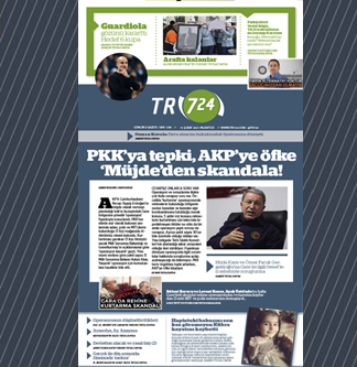 Tr724 | 15 Şubat 2021 Pazartesi 1. SAYFA