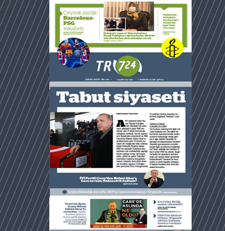 Tr724 | 16 Şubat 2021 Salı 1. SAYFA