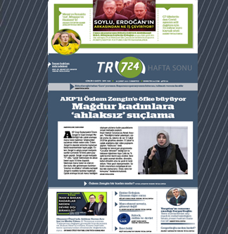 Tr724 | 20-21 Şubat 2021 Haftasonu 1. SAYFA