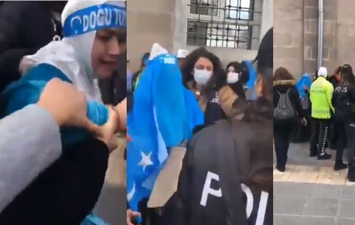 Uygur Türkleri’ne polis şiddeti: ‘Şuradan süpürerek dağıtalım’