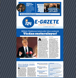 Tr724 | 16 Mart 2021 Salı 1. SAYFA