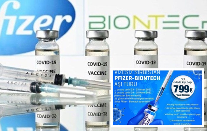 Parası olan için 799 Euro’ya Sırbistan’a BioNTech aşı turu!