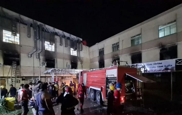Bağdat’taki pandemi hastanesinde yangın faciası: En az 40 ölü