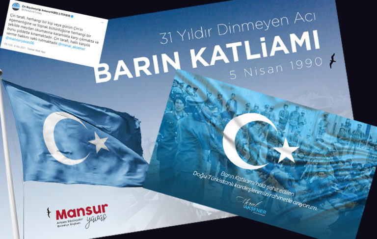 Çin Ankara Büyükelçiliği sosyal medya hesabından skandal paylaşım