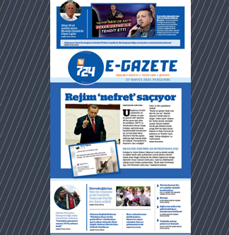 Tr724 | 27 Mayıs 2021 Perşembe 1. SAYFA