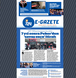Tr724 | 31 Mayıs 2021 Pazartesi 1. SAYFA