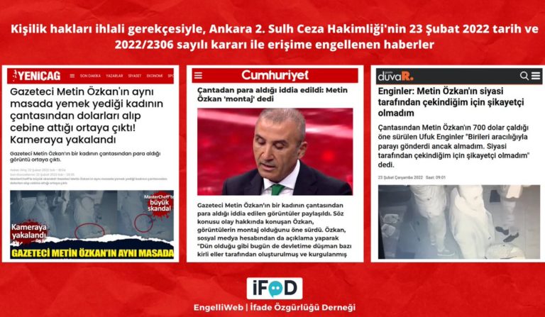 Hırsızlıkla suçlanan Metin Özkan’la ilgili haberlere erişim yasağı