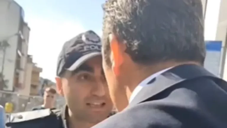 Ali Koç, stat önünde polise çıkıştı: Ne yapıyorsun?
