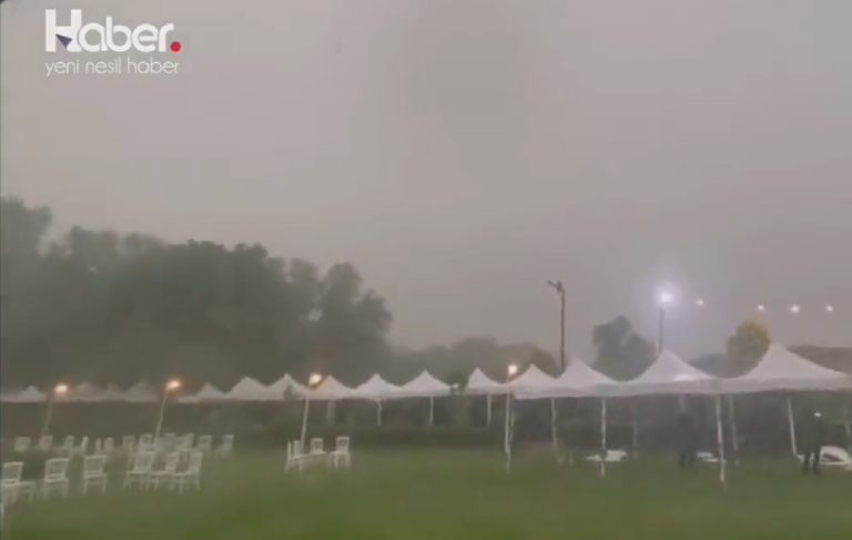Meteoroloji Genel Müdürü’nün düğünü yağış nedeniyle yarıda kesildi