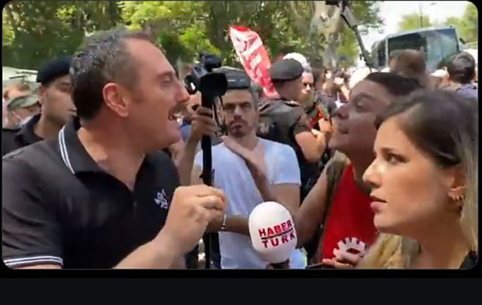 Güvenlik Şube Müdürü Zengin, kadınları darp edip, gazetecilere tehditler savurdu