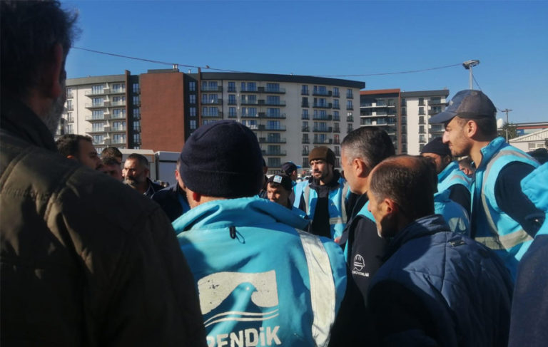 AKP’li belediyede çalışan işçiler hayat pahalılığına isyan etti