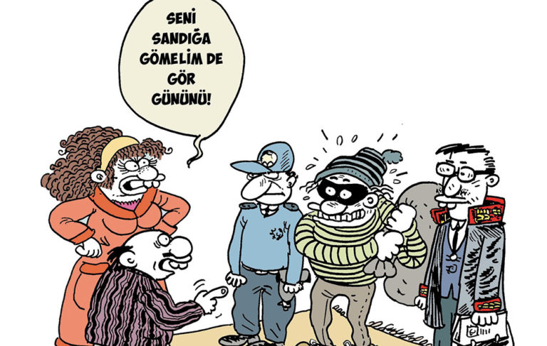 Selahattin Demirtaş, karikatürlerle anlattı: Sandığa gömelim şunu!