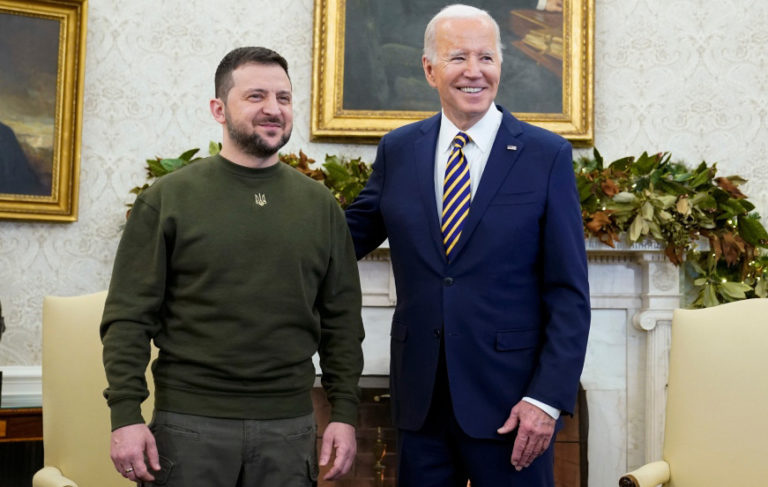 Zelenski’yi ağırlayan Joe Biden, Putin’i hedef aldı: Durmaya niyeti yok!