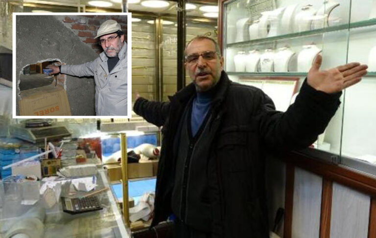 Erzurum’da kuyumcuyu soyan hırsızlar 23 kilo altınla sırra kadem bastı