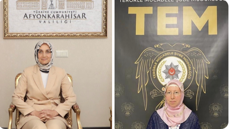 Yeni Valinin ilk icraatı; Afyon Emniyeti Hayırsever kadını terör tabelası önünde fotoğrafladı