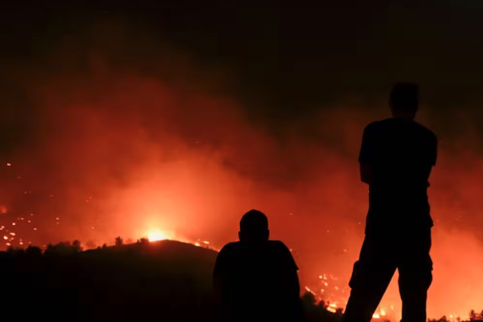 Yunanistan yangin Rodos- AFP