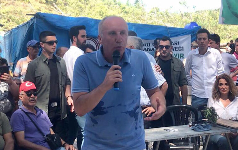Akbelen’de korumaları protesto edilen İnce: Sorunu çözmek istiyorsanız şov yapmayın!