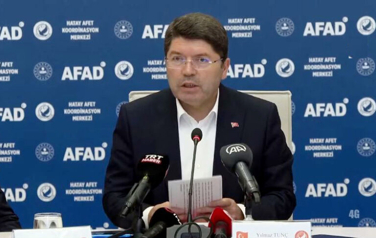 Bakan Yılmaz Tunç’tan ‘Hatay’ açıklaması: Adalet saraylarımız yıkılmadı
