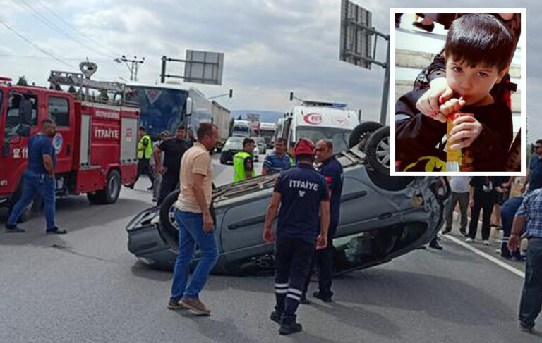 Amasya’da otomobil ile ticari araç çarpıştı: 1 çocuk öldü, 8 kişi yaralandı
