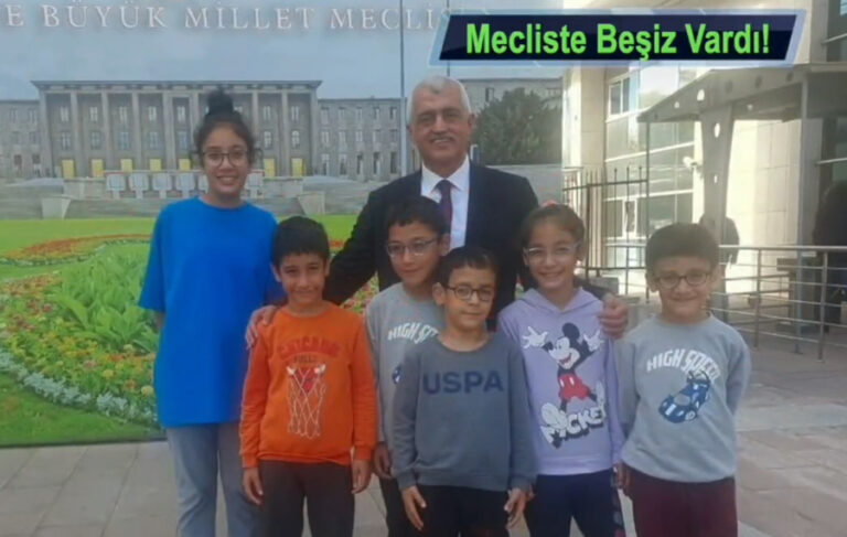 Anne ve babasını ziyaret eden beşizleri cezaevi dönüşü Gergerlioğlu TBMM’de misafir etti