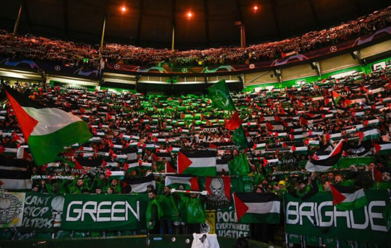 Celtic, Filistin bayrağı açan taraftar grubunun maçlara girişini yasakladı