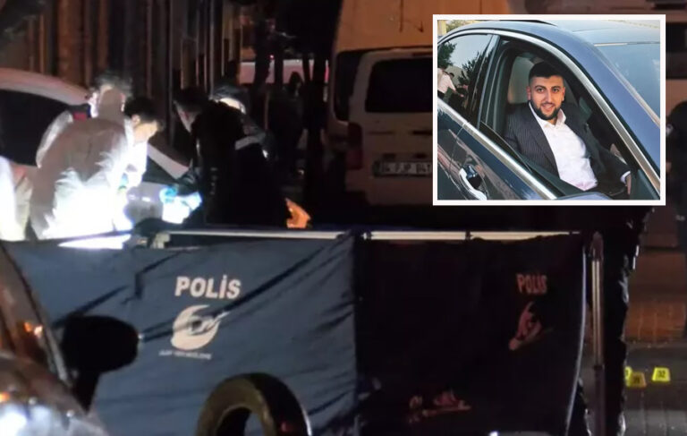 Otelin önünde bekleyen kişiyi otomatik silahlarla taradılar