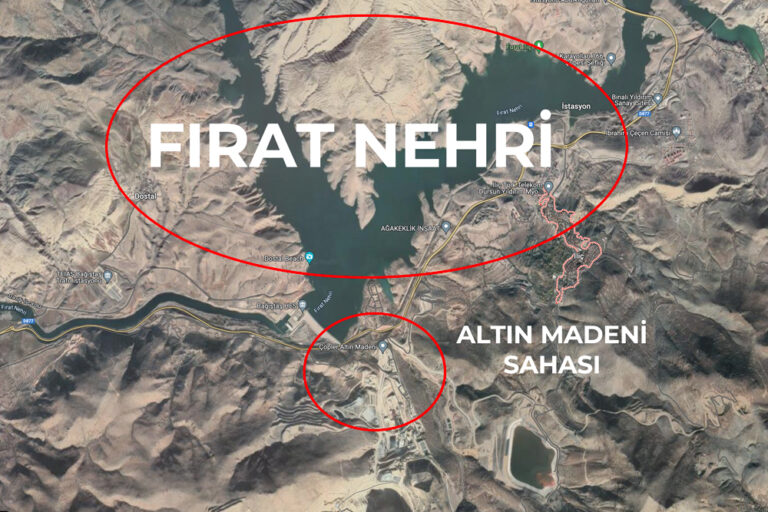 ALTIN MADENİNDE HEYELAN | Çevre Bakanlığı: Akan toprağın Fırat Nehri’ne ulaşmaması için önlem alıyoruz