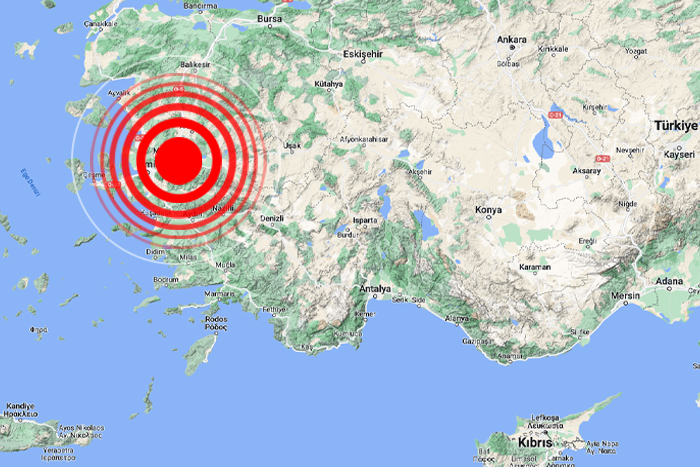 İzmir’de 4.5 büyüklüğünde deprem