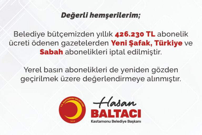 Kastamonu’nun AKP’li eski başkanı, yandaş medyaya para yağdırmış!