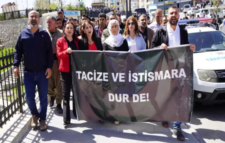 Şırnak’ta uzman çavuşun bir kadını taciz etmesi protesto edildi