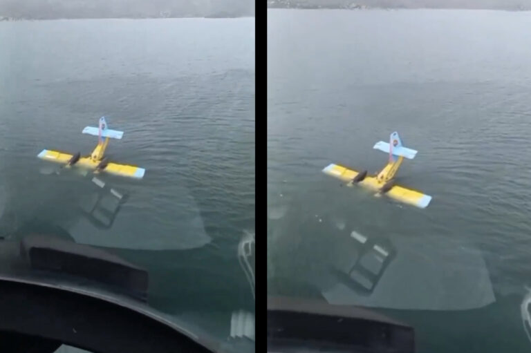 Didim’de yangın söndürme uçağı Bafa Gölü’ne düştü