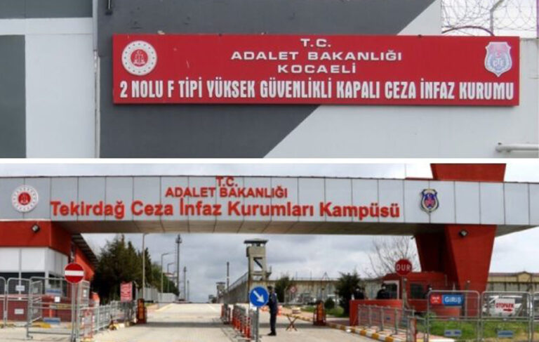Tekirdağ ve Kocaeli cezaevlerinde mahpuslara ölüm tehdidi, işkence ve darp