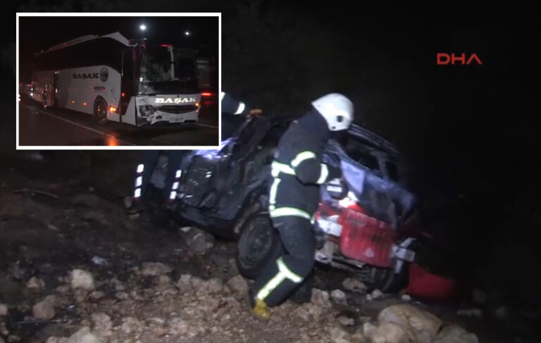 Tokat’ta yolcu otobüsü ile otomobil çarpıştı: 2 ölü, 3 yaralı