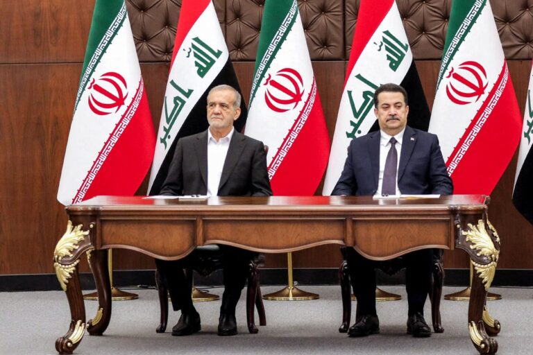 İran Cumhurbaşkanı Pezeşkiyan, ilk yurt dışı ziyareti için Irak’a gitti