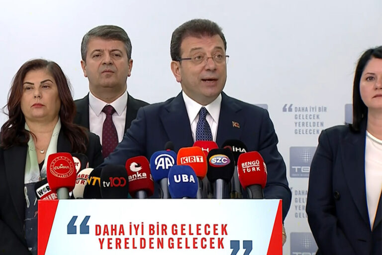 İmamoğlu: ”TBB heyeti en kısa zamanda Suriye’yi ziyaret edecek”