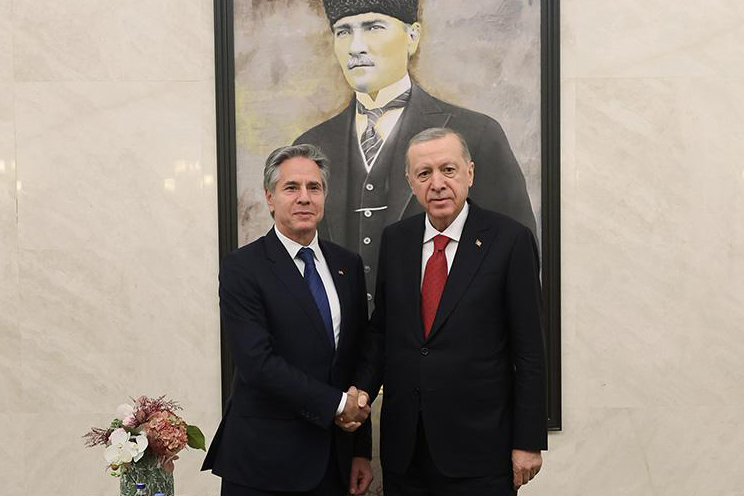 Blinken Türkiye’de; Erdoğan’la Esenboğa Havalimanı’nda bir araya geldi