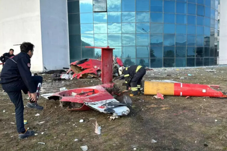 Muğla’da hastaneye çarpan helikopter düştü: 4 ölü