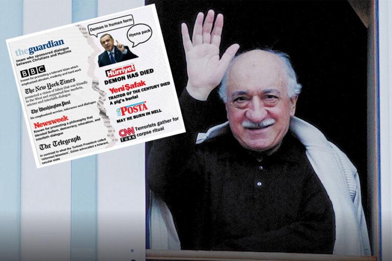 İnsan Hakları Kuruluşu SCF, Fethullah Gülen’in vefatı sonrası Türk medyasının nefret dilini raporlaştırdı