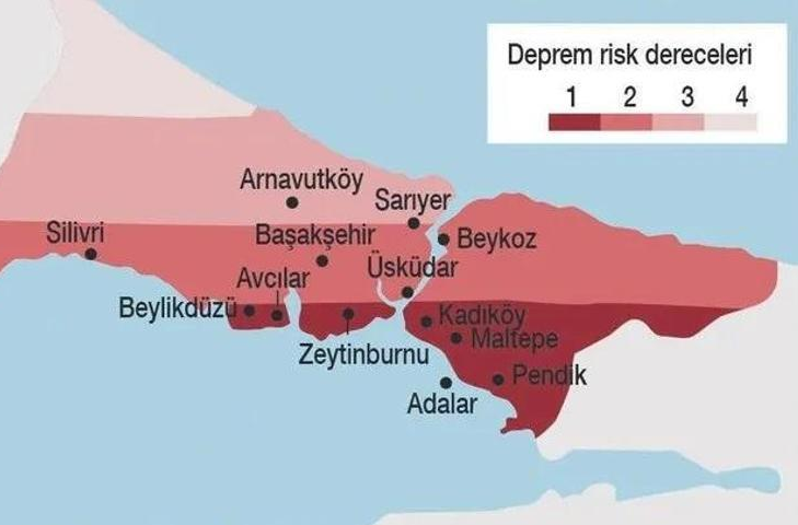 İstanbul’un deprem haritası güncellendi; Şişli, Zeytinburnu, Avcılar…