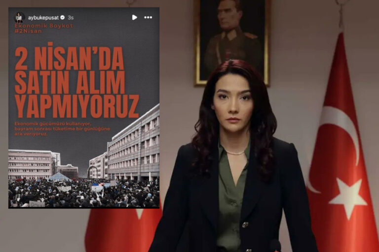 Boykot çağrısına destek vermişti; Aybüke Pusat, ‘Teşkilat’ dizisi kadrosundan çıkarıldı