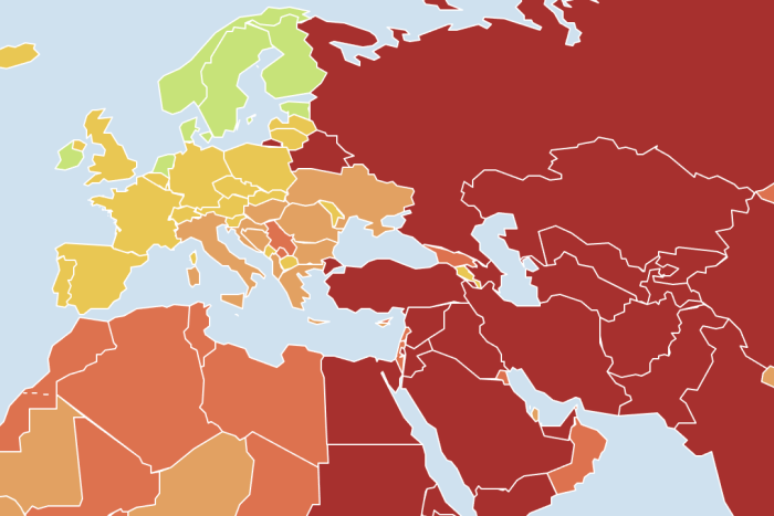Türkiye basın özgürlüğünde 180 ülke arasında 159. oldu