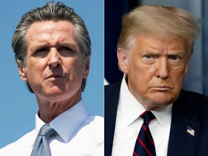 gavin newsom - donald trump