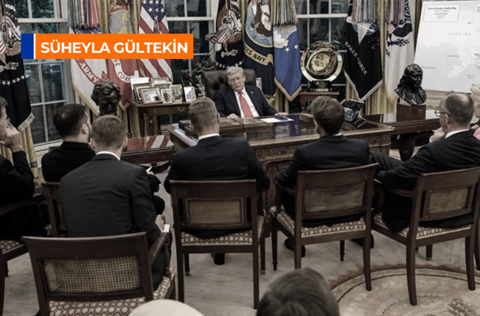 Trump ve Avrupa liderleri fotoğrafı üzerinden liberalizm eleştirisi