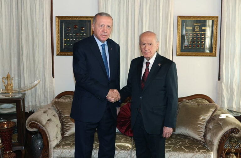 Erdoğan, Bahçeli’yi evinde ziyaret etti