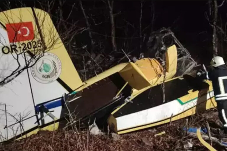 Hırvatistan’da Türkiye’ye ait yangın söndürme uçağı düştü: Pilot şehit oldu