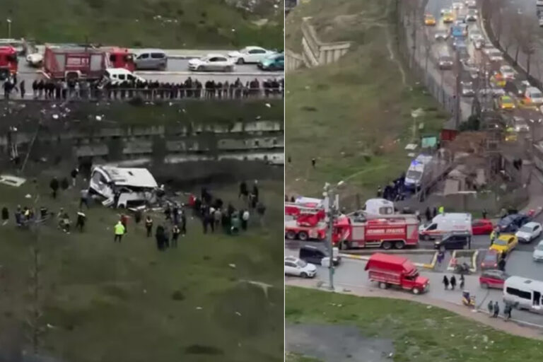 İstanbul’da pazar servisi şarampole yuvarlandı: Ölü sayısı 5’e yükseldi