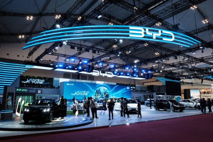 FILES-INDONESIA-CHINA-AUTOMOBILE-SHOW-BYD-TESLA