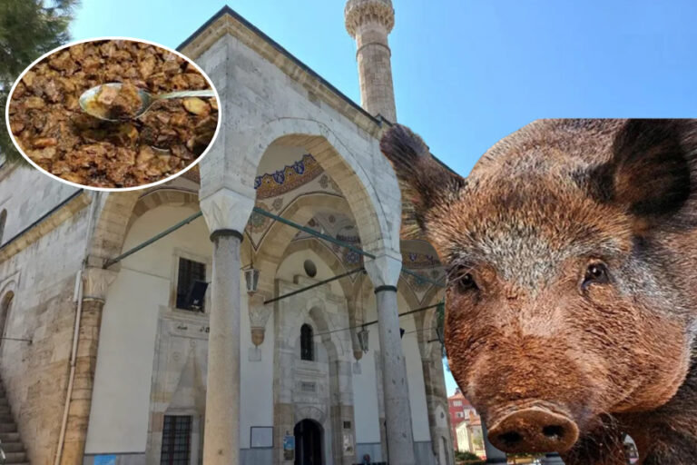 Aydın’da büyük tepki çeken iddia: Cami cemaatine ‘babasının hayrına’ 500 kilo domuz kavurması yedirmiş!
