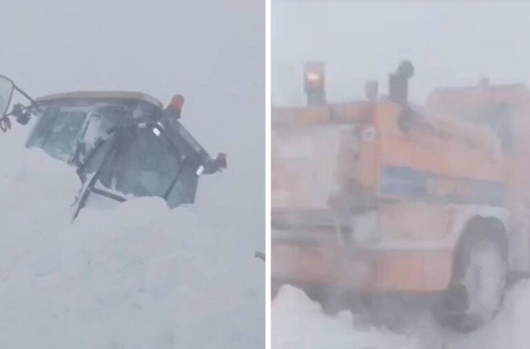 Ardahan’da çığ felaketi; iş makineleri kar altında kaldı!
