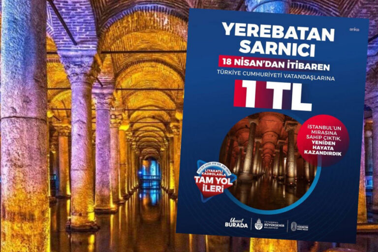 Vakıflar’a devredilmişti: İBB, Yerebatan Sarnıcı’nı Türk vatandaşlarına 1 TL yaptı